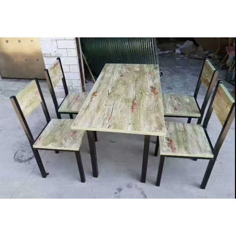 勝芳折疊桌批發(fā) 快餐桌 食堂桌 鋼木餐桌 長條桌 長方形餐桌 紅生家具