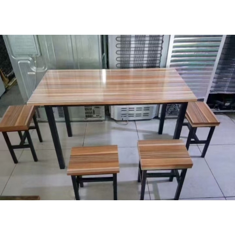 勝芳折疊桌批發(fā) 快餐桌 食堂桌 鋼木餐桌 長條桌 長方形餐桌 紅生家具