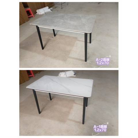 勝芳家具批發 巖板餐桌 長條餐桌 實木巖板桌 鐵腿巖板桌 快餐桌 客廳巖板桌 餐桌批發 金辰家具批發