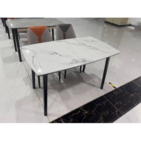 勝芳餐桌批發 理石餐桌 長條桌 抽拉臺 歐式餐桌 歐式餐臺 簡約餐桌 小戶型巖板餐桌 理石餐桌椅組合 巖板餐臺 歐式家具 隆派桌椅