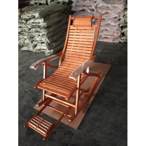 勝芳竹躺椅 折疊  搖搖椅 家用竹椅 午休 涼椅 懶人椅 老人陽臺椅 休閑逍遙藤搖椅   中正陽家具