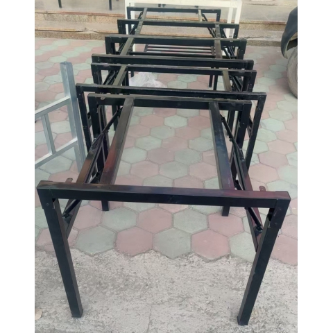 勝芳桌架批發 定制鐵藝桌架 不銹鋼桌架 組裝架 餐廳桌架 餐臺支架 折疊桌架  彈簧架 紅生家具批發