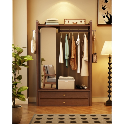 香河衣帽架批發(fā) 實木衣帽架 北歐衣帽架 門廳柜 多功能掛衣架+置物架 廣東生產(chǎn)香河倉庫現(xiàn)貨直發(fā) 香河潤澤家具