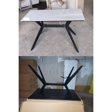 勝芳家具批發 巖板桌  快餐桌 椅子 桌子 鋼木家具 餐廳家具  宏運家具