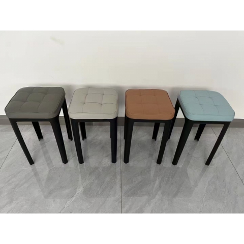 勝芳軟包凳 塑料凳 牛角椅 馬卡龍椅 小背椅 伊姆斯椅 加厚凳子家用現(xiàn)代簡約成人塑料凳圓凳餐廳椅子可疊放備用 超強(qiáng)家具廠家直銷