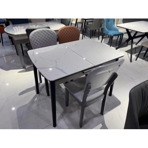 勝芳餐桌批發 理石餐桌 長條桌 抽拉臺 歐式餐桌 歐式餐臺 簡約餐桌 小戶型巖板餐桌 理石餐桌椅組合 巖板餐臺 歐式家具 隆派桌椅