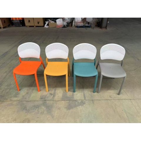 勝芳塑料椅新款透氣鏤空椅糖果椅溫莎椅牛角椅扶手椅超強(qiáng)家具廠家直銷