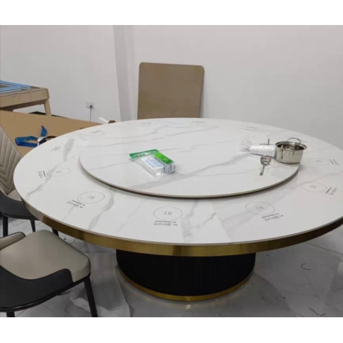 勝芳巖板大圓桌批發(fā) 酒店餐桌 電動餐桌 火鍋桌子  手動大圓桌 酒店圓桌 飯店餐桌椅  轉盤桌  火鍋桌 全程酒店家具