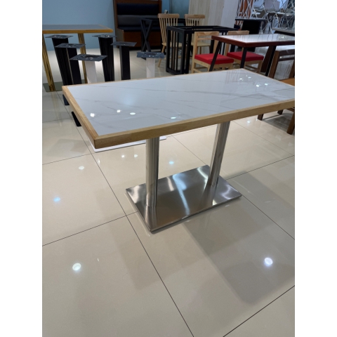 勝芳快餐桌批發 咖啡臺批發 實木餐飲桌  定制餐廳實木商用桌 鋼木餐桌 洽談桌 方桌 恒玖家具