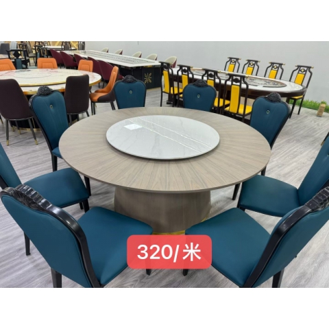 勝芳家具批發 餐廳桌椅 飯店桌椅 酒店桌椅 實木餐桌 餐飲桌椅 巖板大圓桌 中餐轉盤桌 普沃達家具