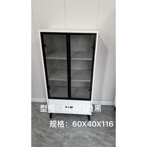 勝芳餐邊柜批發 玻璃門餐邊柜 客廳靠墻儲物 茶水酒柜 廚房置物櫥柜 收納碗柜 輕奢柜子 會來家具