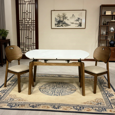 勝芳餐桌椅批發 胡桃橡木餐桌 科技石餐桌 餐臺 巖板 小戶型餐桌 客廳家具 簡約餐臺 長條桌 理石餐桌 歐式餐臺 伸縮餐桌 軟包椅 入夢家具