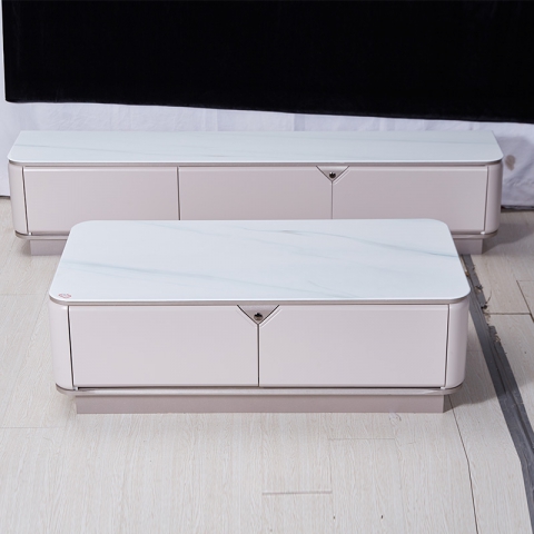 勝芳茶幾電視柜組合批發 茶幾電視柜 巖板茶幾 客廳茶幾 板式茶幾 理石茶幾 金龍家具（金龍家具）