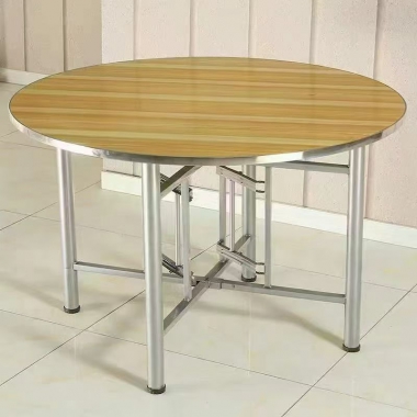 勝芳腳輪桌批發(fā) 餐桌 圓桌 酒店桌 折疊桌 折疊圓桌 宴會桌 紅生家具