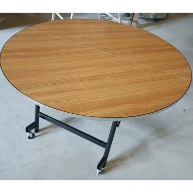 勝芳腳輪桌批發(fā) 餐桌 圓桌 酒店桌 折疊桌 腳輪桌 折疊圓桌 宴會桌 紅生家具