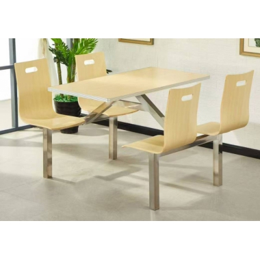 勝芳快餐桌椅 學(xué)校餐廳 鋼木餐桌椅 連體桌椅  食堂餐桌 飯店餐桌 企業(yè)單位餐廳 鋼木家具 酒店家具 餐廳家具 中慶德家具