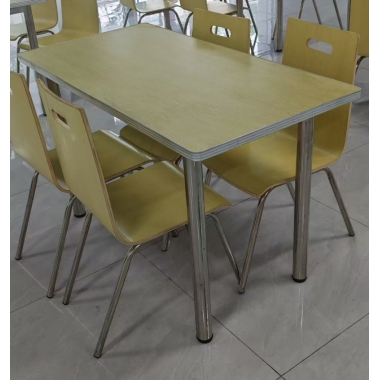 勝芳快餐桌椅 學(xué)校餐廳 鋼木餐桌椅 連體桌椅  食堂餐桌 飯店餐桌 企業(yè)單位餐廳 鋼木家具 酒店家具 餐廳家具 中慶德家具