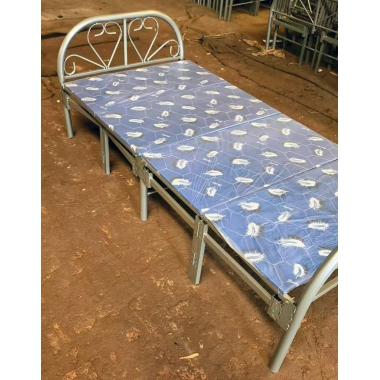 勝芳圓頭兩折床 折疊床 簡易床 午休床 四折床 單人床 陪護床 鐵藝床 竹板床 龍骨床 單人床批發 臥室家具 立達勝強家具