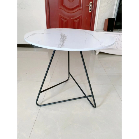 咖啡臺洽談桌三角架巖板邊角桌