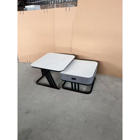 勝芳巖板茶臺批發巖板茶臺火燒石茶臺一體茶臺 巖板功夫茶桌 泡茶桌 飲茶桌品茶桌巖板茶幾辦公茶幾家用茶幾鐵藝茶幾  宏運家具