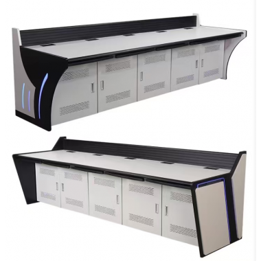 勝芳監控臺批發 三聯監控臺 操作控制臺 指揮中心調度臺 安防中控臺 監控室工作臺 機房操作臺 指揮中心控制臺 調度臺 天玉星家具