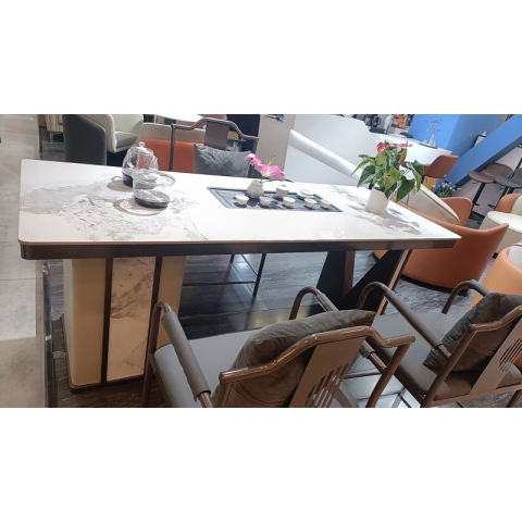 勝芳巖板茶臺批發 巖板茶臺 火燒石茶臺 一體茶臺 巖板功夫茶桌 泡茶桌 飲茶桌 品茶桌 英利家具