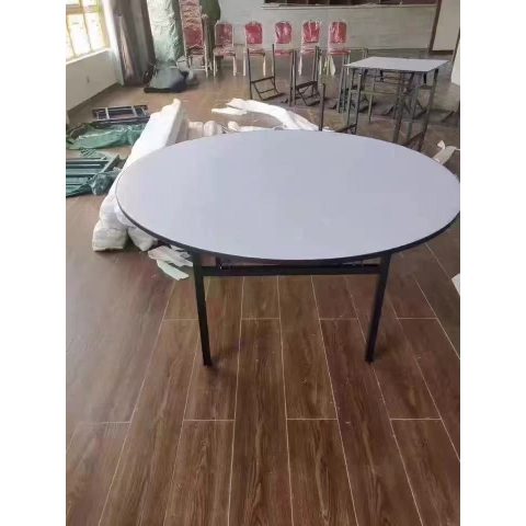 勝芳折疊桌批發(fā) 圓形簡(jiǎn)易折疊餐桌 酒店大圓桌 圓形折疊桌 小戶型家用折疊飯桌 簡(jiǎn)約酒店圓桌 餐廳圓桌 慕月霆家具