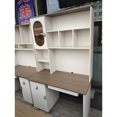 勝芳電腦桌批發 書桌書架組合 一體桌 現代簡約家用學生電腦臺式桌 臥室書柜 寫字桌子 寫字桌 寫字臺 帶抽屜電腦桌 臥室家具 兄弟家具