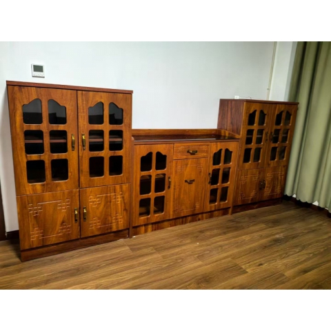 勝芳餐邊柜批發 玻璃門餐邊柜 客廳靠墻儲物 茶水酒柜 廚房置物櫥柜 收納碗柜 輕奢柜子 會來家具