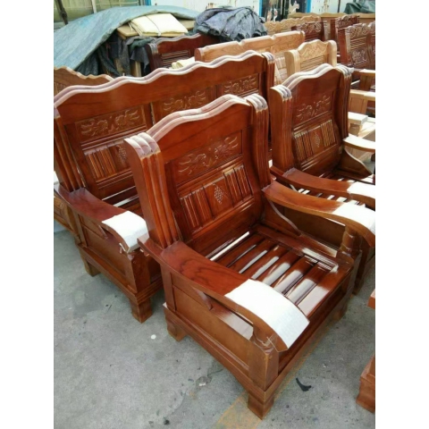 香河實木沙發 實木沙發春秋椅 實木茶幾 香河潤澤家具