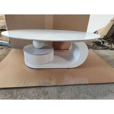 勝芳茶幾批發 巖板茶幾 客廳家用 小戶型 新款 輕奢 高級感 橢圓形 現代簡約 茶幾桌 強大家具