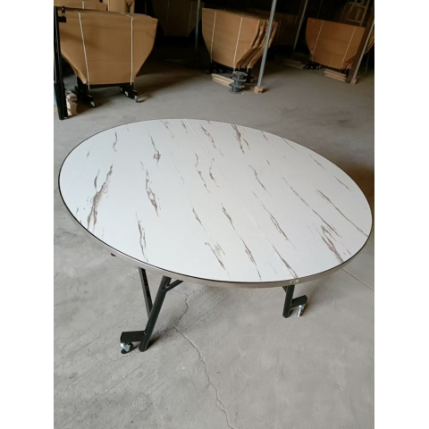 勝芳大圓桌 折疊桌批發 家用折疊大圓桌 腳輪桌 簡易餐桌 飯店餐桌 圓桌 酒店桌 可移動餐桌 餐廳家具 飯店家具 軍龍家具