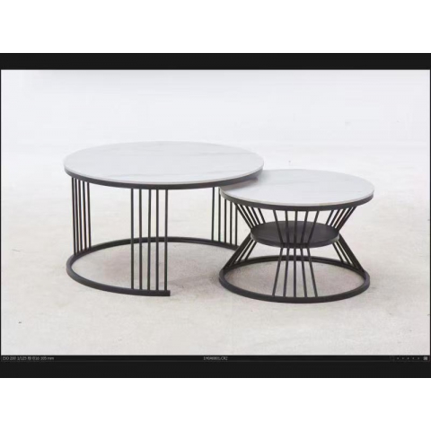 勝芳茶幾批發 套幾  瓷片茶幾 鐵藝茶幾 巖板茶幾 玻璃茶幾 板式茶幾 簡約現代北歐 茶桌 家用 小戶型 客廳 圓形桌子 高低組合 創意小茶臺  鑫尚億家具