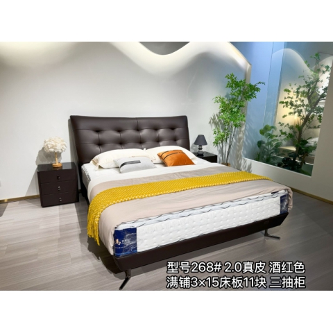 香河軟床批發 橡木床板實木床邊 雙人床 婚床 儲物大床 香河潤澤家具