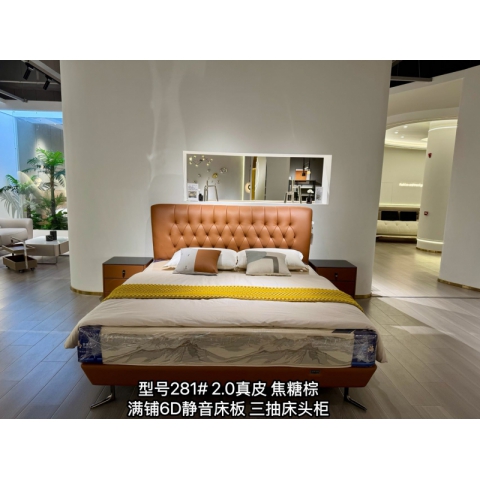 香河軟床批發 橡木床板實木床邊 雙人床 婚床 儲物大床 香河潤澤家具